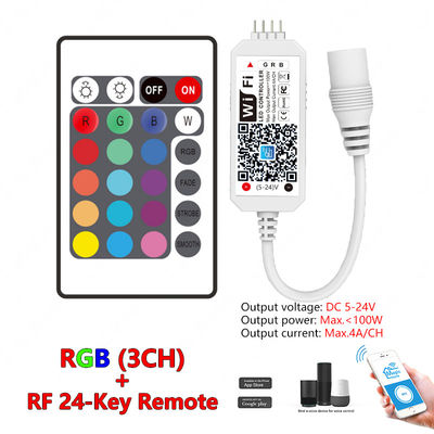 스마트 홈을 위한 작은 주도하는 스마트 제어기  와이파이 단색 Rgb 르그브더블유  리모콘 앱 목소리 음악