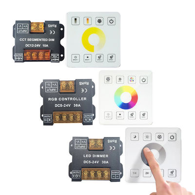RF 가득 차있는 터치 패널을 가진 철 상자 LED 관제사 제광기 10A 1 채널