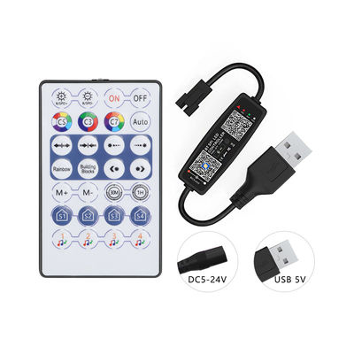 작은 USB 주도하는 스트립 제어기 5V명, RF 리모트와 화소 LED 라이트 제어기 블루투스