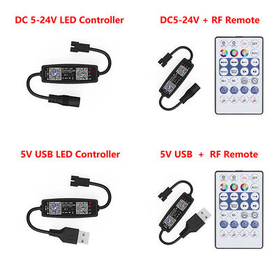 작은 USB 주도하는 스트립 제어기 5V명, RF 리모트와 화소 LED 라이트 제어기 블루투스