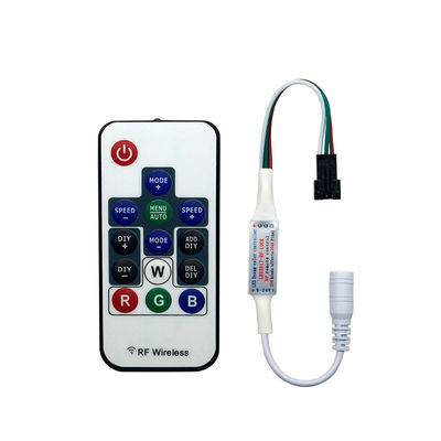 WS2811 화소는 스트립 제어기에게 14 키 RF 리모트와 DC 5V 12V 24V를 보내게 했습니다