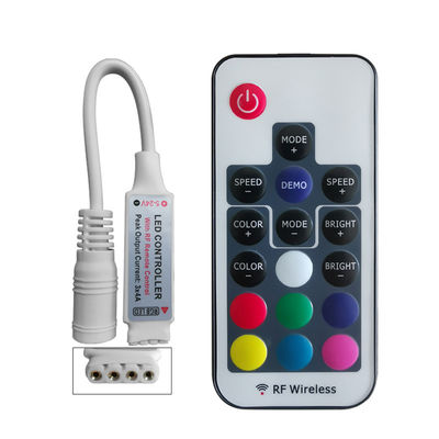 5050 RGB LED 라이트 바 동안 작은 주도하는 RGB 제어기 무선주파수 17 키 무선 원격 제어
