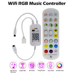 24개 키는 스트립 스마트 제어기에게 RGB 스트립 라이트에 대한 IR 멀리 있는 와이파이 제어를 보내게 했습니다