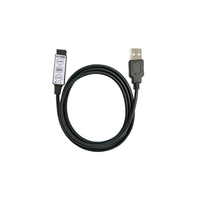 USB 5V는 주도하는 RGB 색 스트립 라이트를 위해 작은 제어기 3 키를 보내게 하는 것으로 강화했습니다