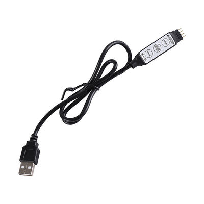 USB 5V는 주도하는 RGB 색 스트립 라이트를 위해 작은 제어기 3 키를 보내게 하는 것으로 강화했습니다