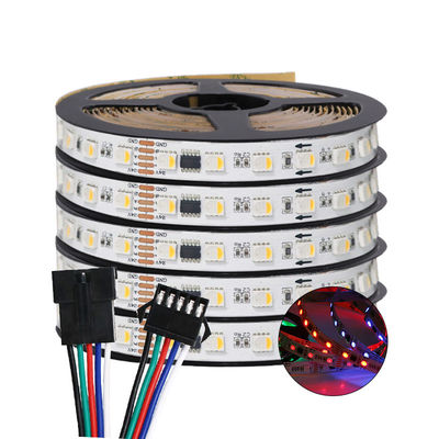주소 지정 가능형인 Dmx512는 집 장식을 위해 스트립 스드 5050 르그브더블유 르그브위더블유에게 1에서 4를 보내게 했습니다