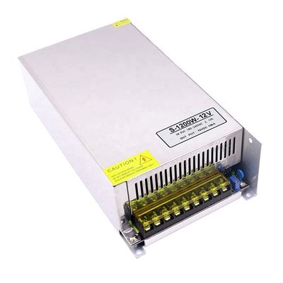 1200W DC 스위칭 파워는 DC 12V 볼트 100A에 팬 AC과 12V에게 220V를 공급합니다