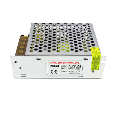 알루미늄 케이스를 가진 DC 24v 3a 72w에 넓은 전압 스위치 전력 공급 AC 220V