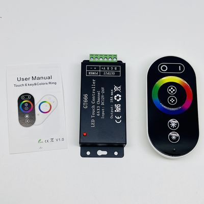 Gt666 터치는 주도하는 스트립 라이트를 위한 RGB 제어기 RF 무선 전신을 이끌었습니다