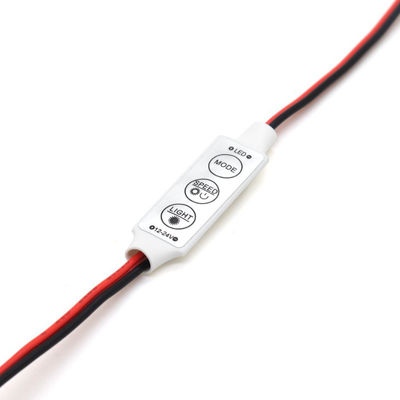 3개 키는 5050 3528 단색 LED 스트립 라이트를 위해 작은 제어기에게 5V 12V 24V를 보내게 했습니다
