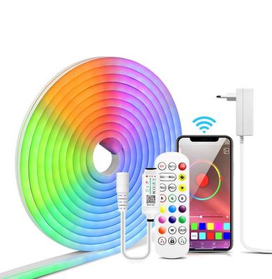 블루투스 APP RGB 제어는 1600만 DIY 색 조광기로 네온사인 스트립 라이트 10ft를 주도했습니다