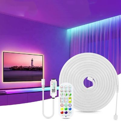 블루투스 APP RGB 제어는 1600만 DIY 색 조광기로 네온사인 스트립 라이트 10ft를 주도했습니다