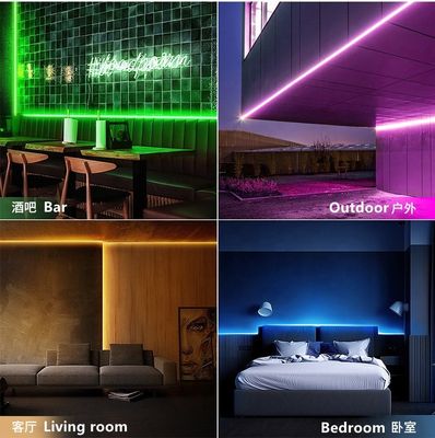 블루투스 APP RGB 제어는 1600만 DIY 색 조광기로 네온사인 스트립 라이트 10ft를 주도했습니다