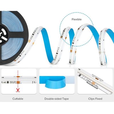 풀 컬러 RGBW LED COB 스트립 라이트 24V 720LEDs / M 장식용