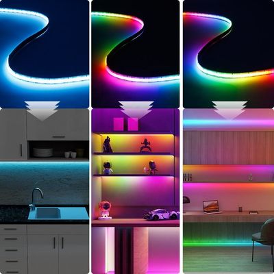 풀 컬러 RGBW LED COB 스트립 라이트 24V 720LEDs / M 장식용