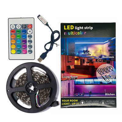 60leds / 미터 리모콘은 텔레비전 백라이트 침실 데코르티온을 위한 스트립 라이트를 이끌었습니다