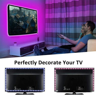 60leds / 미터 리모콘은 텔레비전 백라이트 침실 데코르티온을 위한 스트립 라이트를 이끌었습니다