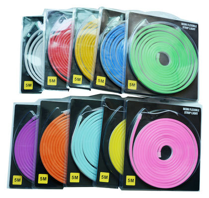 방수 IP67 LED 네온 스트립 라이트, RGB LED 네온 플렉스 로프 DC12V AC110V AC220V
