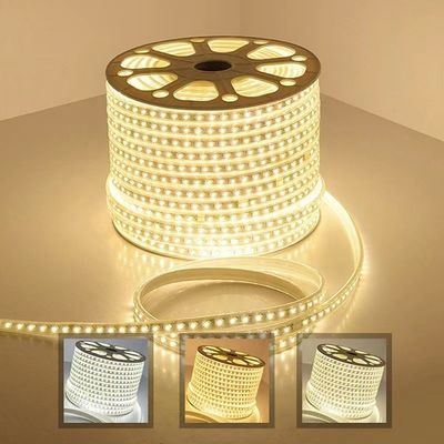 Ac110v 단색 LED 스트립 220v 흑백 광 스트립 하이라이트 이중 열 램프 비즈