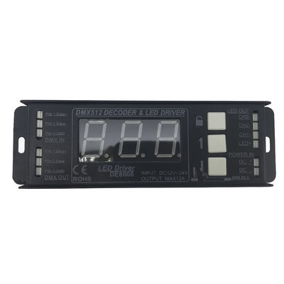 RGB 3 채널 주도하는 DMX 디코더, DMX512는 주도하는 스트립 라이트를 위해 제어기에게 12V를 보내게 했습니다