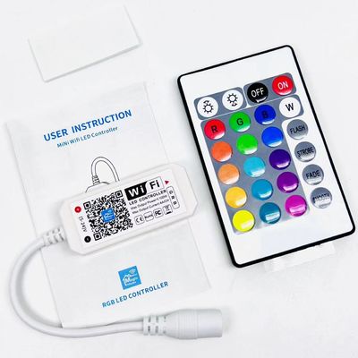 Rf 24 키 와이파이 3 채널 RGB LED 컨트롤러 1600만 컬러
