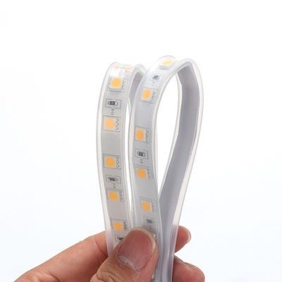 IP67 방수 단일 색상 LED 스트립 14 4W / M 온도 범위 20-50C