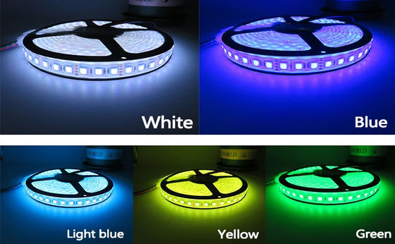 외부 방수 12V LED RGB 스트립 라이트 Smd5050 색상 변경