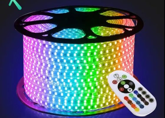 RGB 5 미터 5050 LED SMD 스트립 라이트 220V 110V