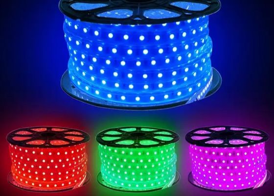 RGB 5 미터 5050 LED SMD 스트립 라이트 220V 110V