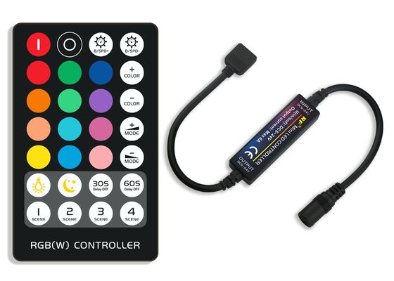 작은 크기의 LED 미니 컨트롤러 RF 무선 원격 제어 RGB 라이트 스트립 색상 변경 컨트롤러