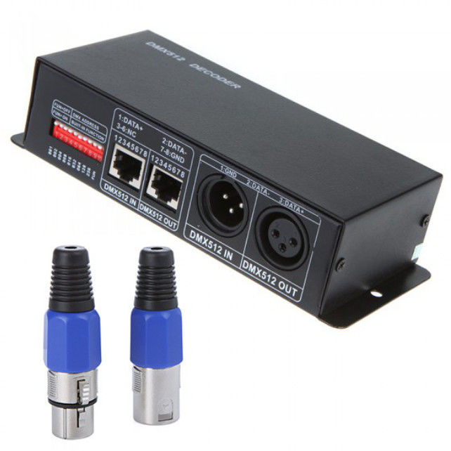DMX512는 CE가 증명된 채로 테이프 디엠스 디코더 3 채널 RGB에게 4 채널 RGBW를 보내게 했습니다
