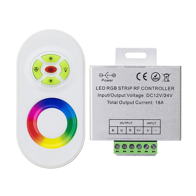 RF 터치 멀리 있는 RGB는 스트립 제어기에게 RGB 주도하는 스트립을 위한 DC 12V 18A를 보내게 했습니다