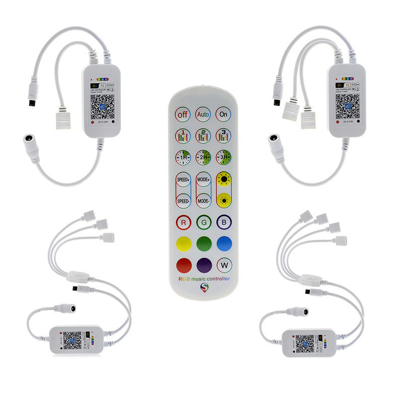 24개 키는 스트립 스마트 제어기에게 RGB 스트립 라이트에 대한 IR 멀리 있는 와이파이 제어를 보내게 했습니다