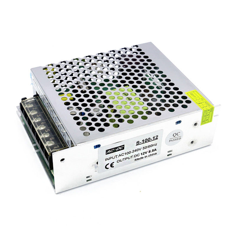 DC 12V 8.5A 100W에 대한 규제된 주도하는 드라이버 스위치 전원 공급기 AC 100V 240V