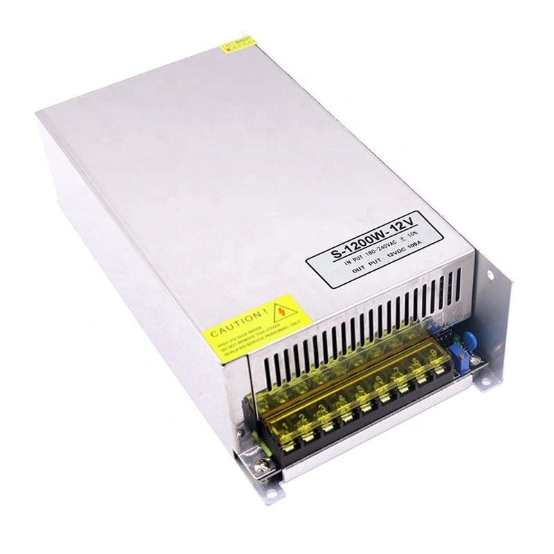 1200W DC 스위칭 파워는 DC 12V 볼트 100A에 팬 AC과 12V에게 220V를 공급합니다