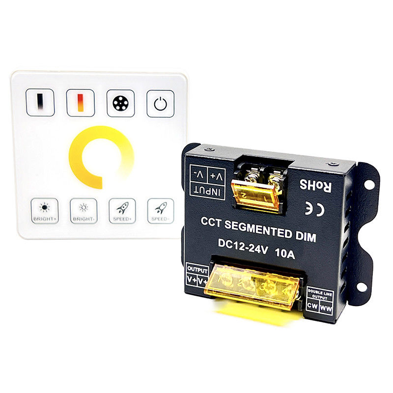 10A led 제어부 조광기 DC 12V 24V 듀얼 컬러 온도 Rf 가득 찬 터치