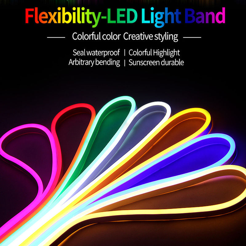 Dc 12v 600leds 6*12mm PVC 네온사인은 스트립 라이트 방수 탄력적 LED 라이트 스트립을 이끌었습니다