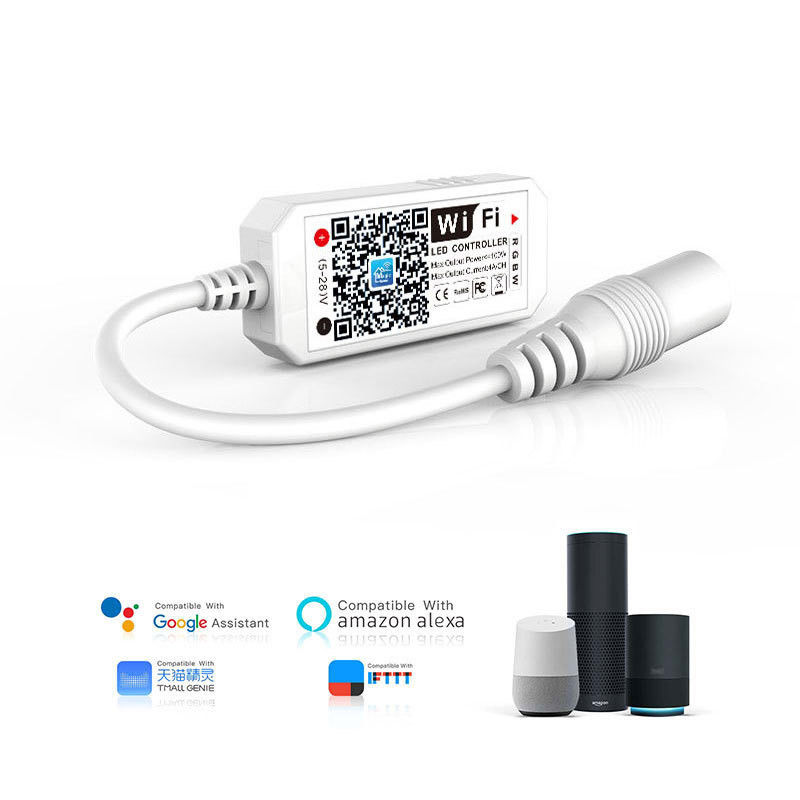3채널 LED RGB WIFI 컨트롤러 안드로이드와 호환 IOS 알렉사 구글 지능 무선 제어