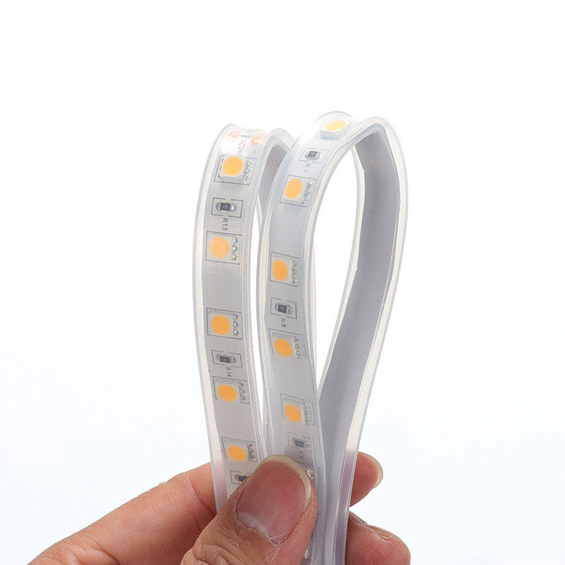 IP67 방수 단일 색상 LED 스트립 14 4W / M 온도 범위 20-50C