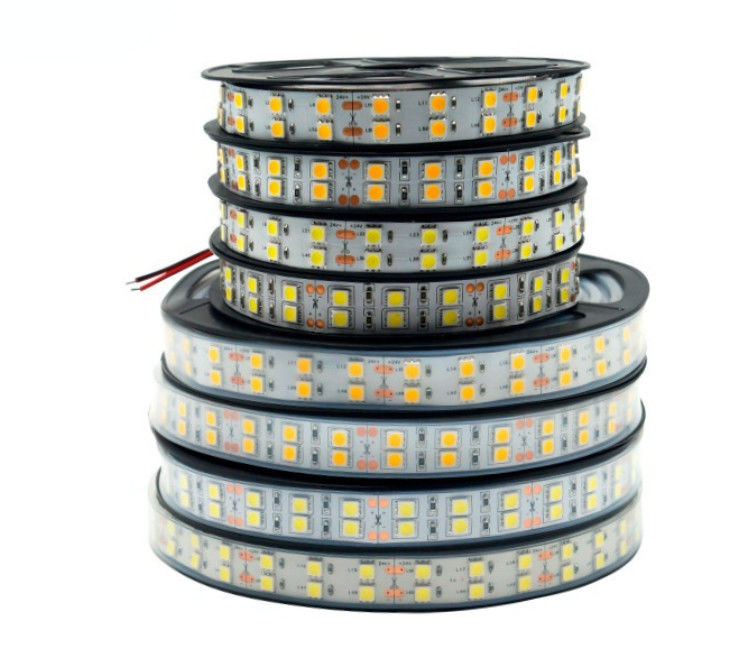 에너지 효율성 CRI80 LED 스트립 단일 색상 디밍 가능한 저전압 2835 5050