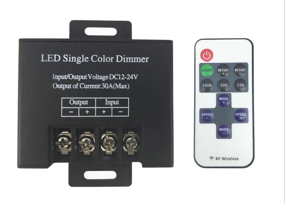 RF 무선 리모컨 DC12-24V Knob LED 컨트롤러 최대 전력 300W 밝기 조절 스위치