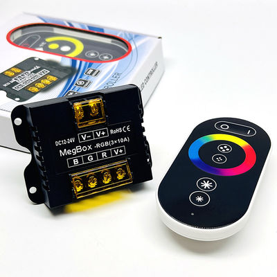명도 조정을 호흡하는 색상 변화를 위한 24V 30A 주도하는 RGB 제어기